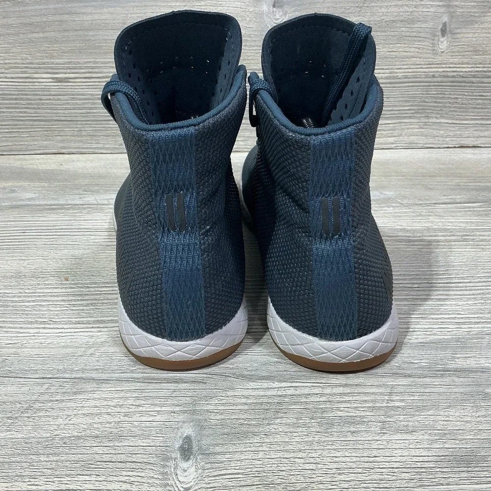 NOBULL High Top Trainer Shoes Mens Size 6.5 Womens 8 Navy Blue Gum Athletic